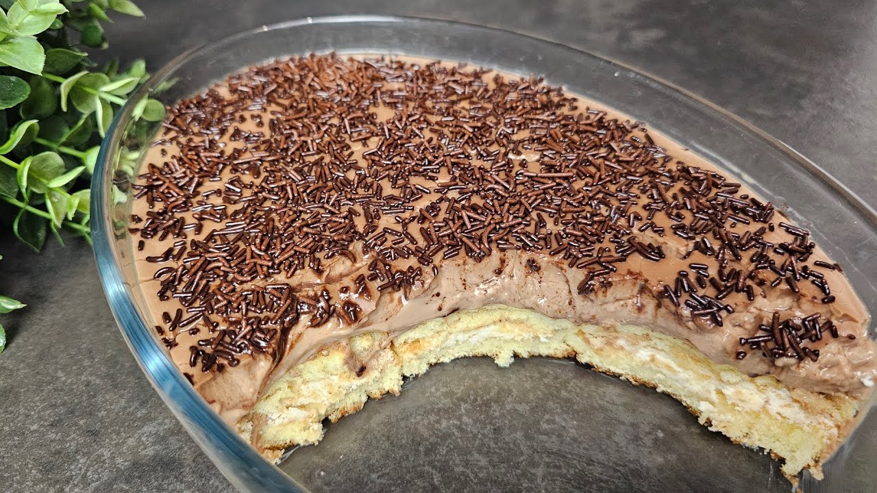 SENZA FORNO! Dolce in 5 MINUTI! Rimarrai stupito! 😋super gustoso e scompare in un attimo!!