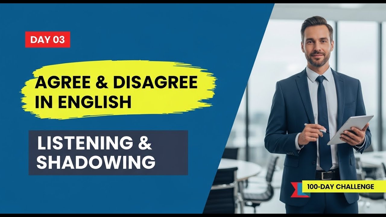 How to Agree & Disagree Professionally in Meetings | Business English Shadowing (Day 3)
