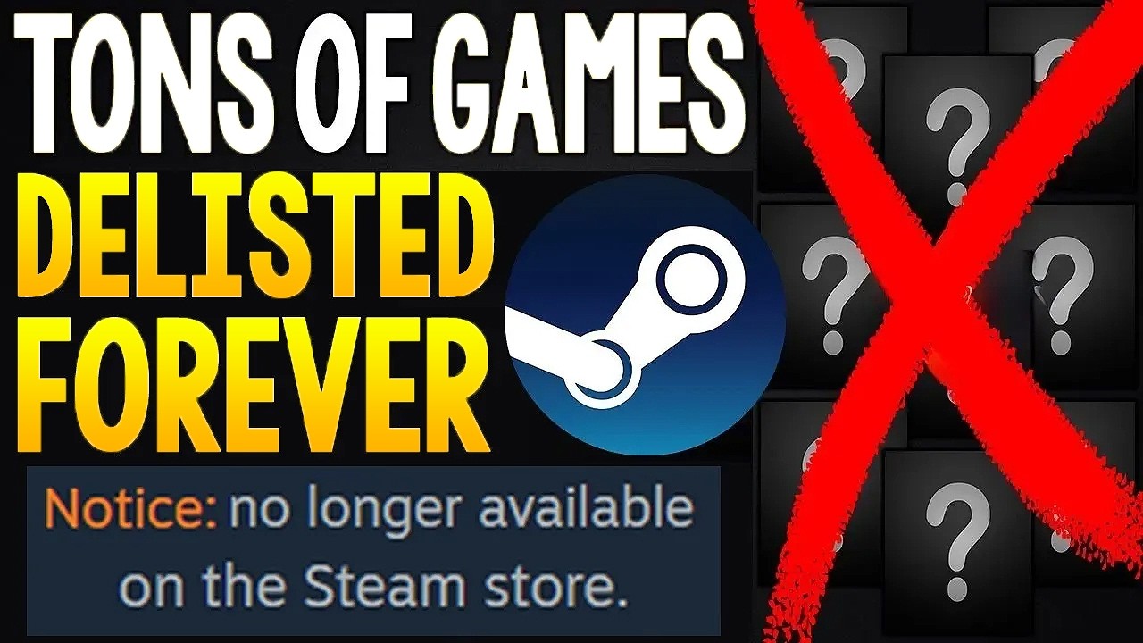 Множество компьютерных игр навсегда удалены из Steam, и другие новости об играх в Steam.