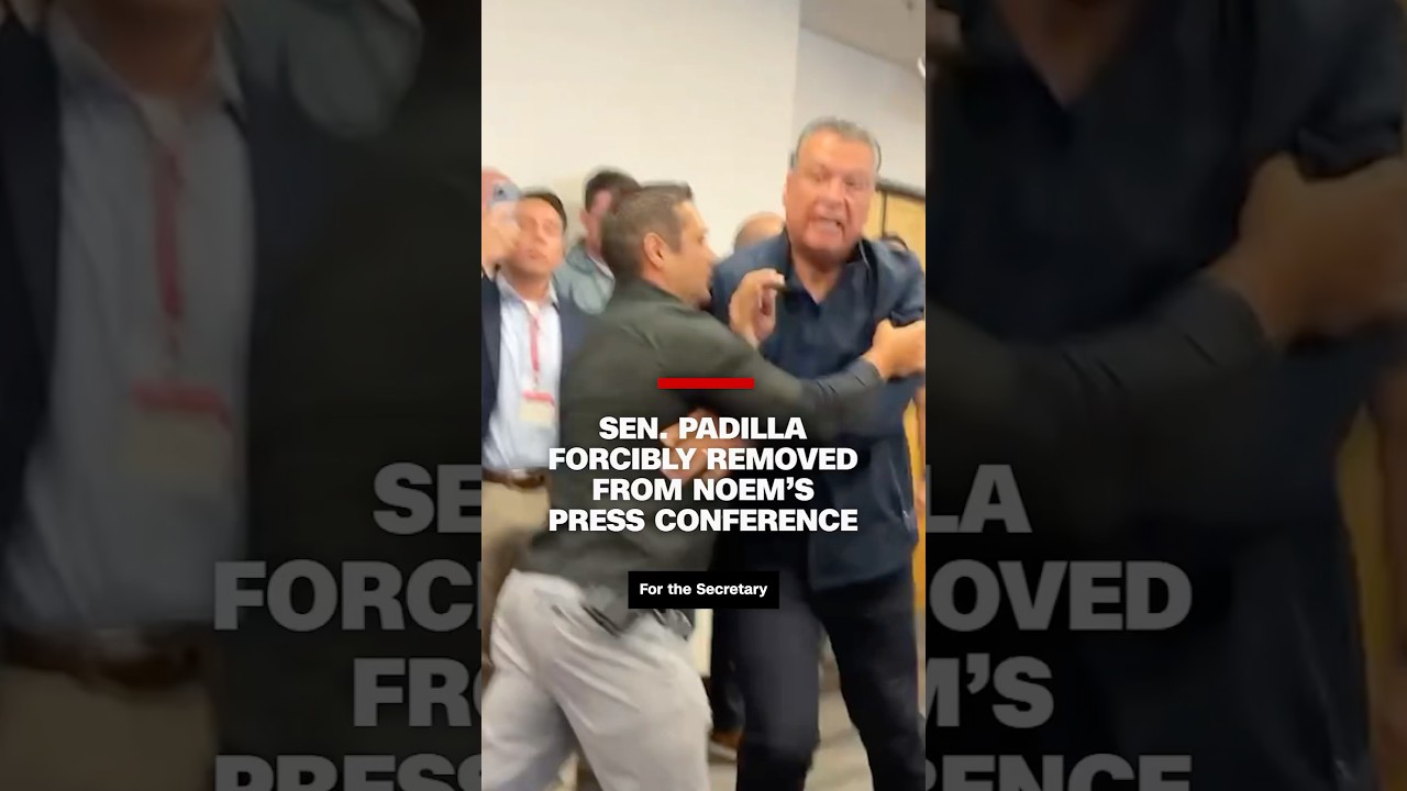 Sen. Padilla forcibly removed from Noem&rsquo;s press conference