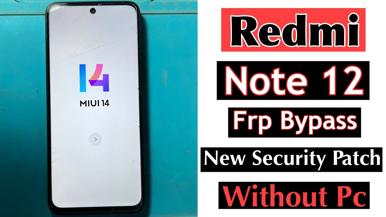 Redmi Note 12 Hard Reset Frp Bypass MIUI 14 | Without Pc | Redmi Note 12 Google Account Frp Bypass