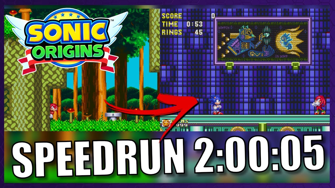 I broke the record in Sonic Origins! Story mode speedrun in 2:00:05