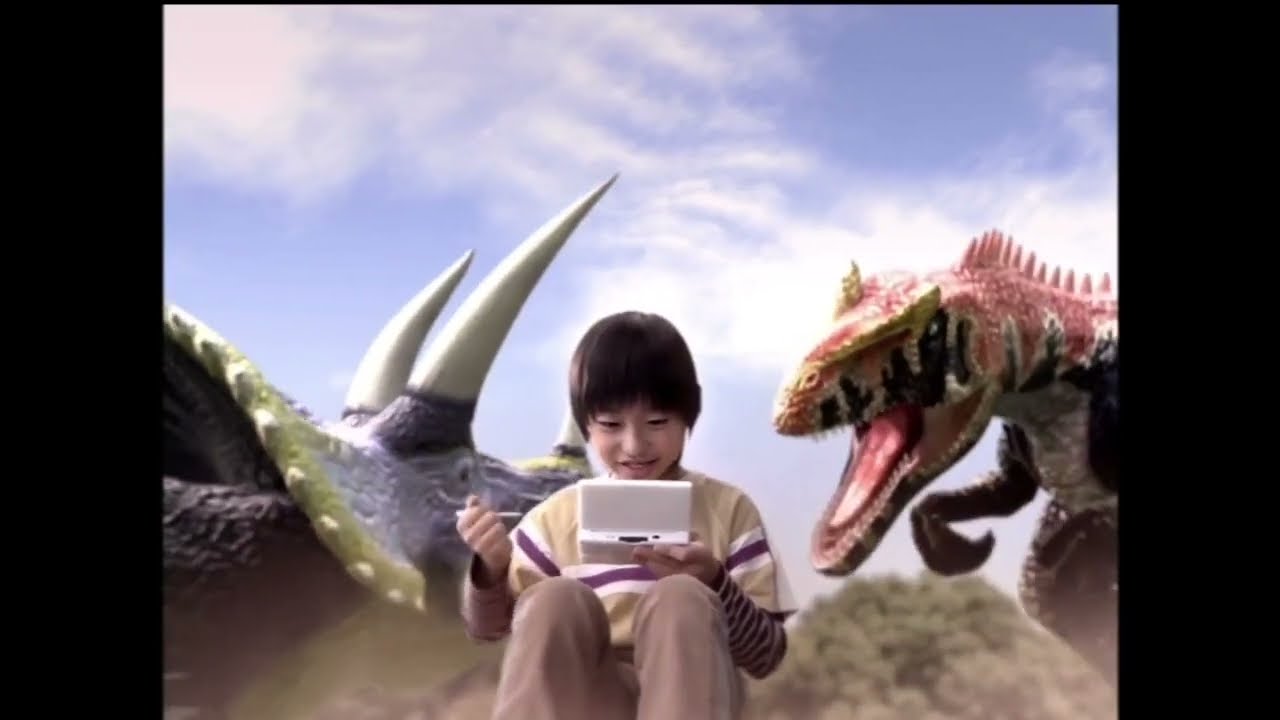 SEGA Dinosaur King Japanese DS Game Advert Triceratops Vs Saurophaganax