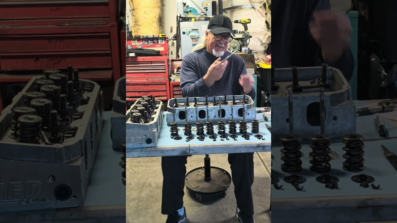 Checking Valve Stem To Guide Clearance.