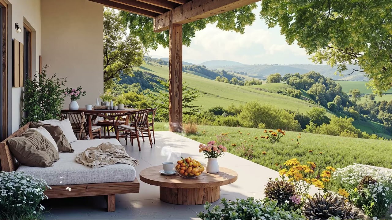 Spring Porch Jazz 🌼 Smooth Jazz Music for Sunny Mornings, Relaxation & Peaceful Focus