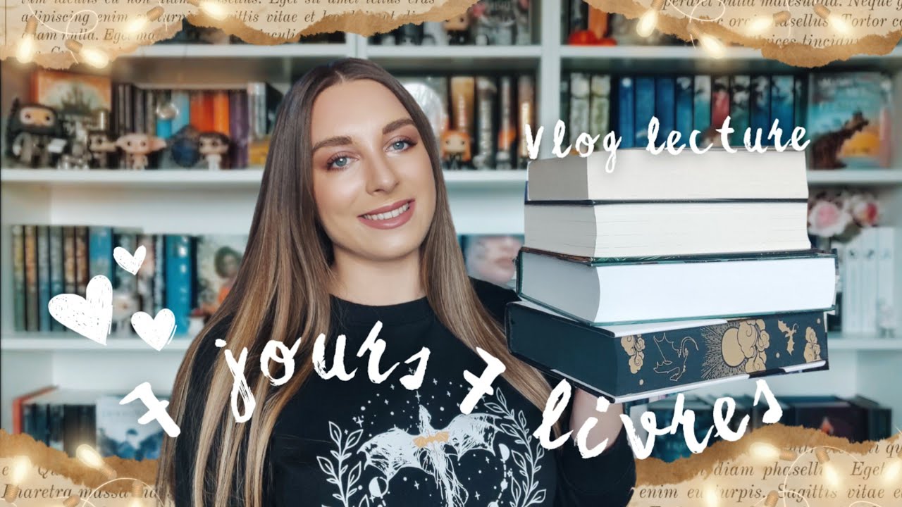VLOG LECTURE | 7 JOURS 7 LIVRES, UNBOXING & CHALLENGE 📚