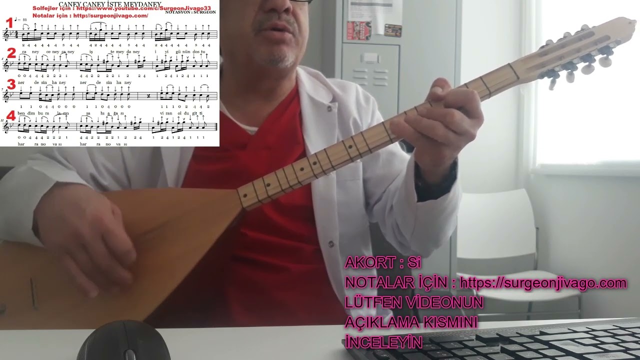 SOLFEJ CANEY CANEY İŞTE MEYDANEY KISA SAP BAĞLAMA EKLEYEN SURGEON