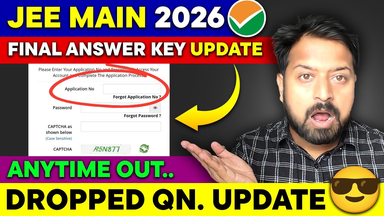 NTA Urgent 🚨 Final Answer Key Link Generated ‼️ | Final Result Update JEE Main session 1⚠️