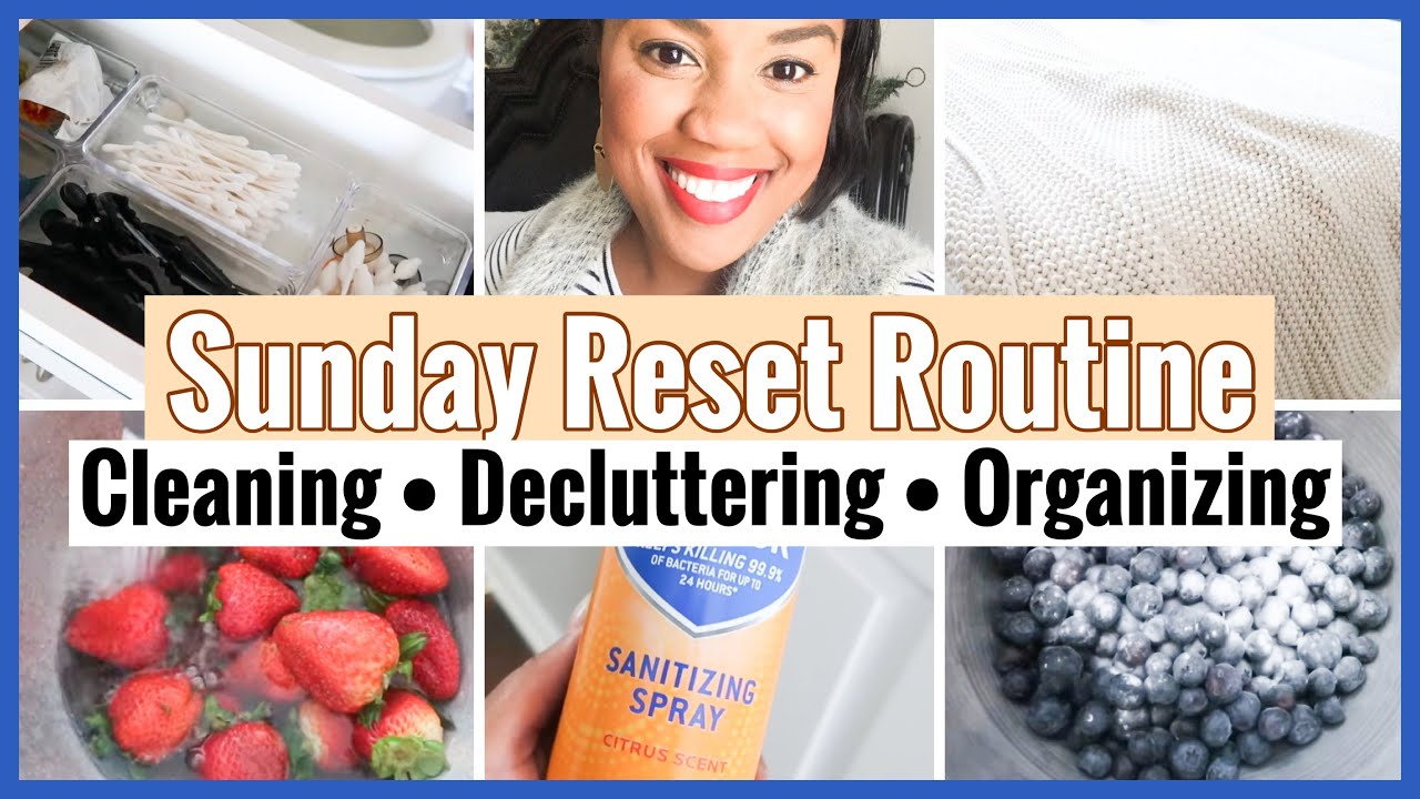 SUNDAY RESET: DECLUTTER + ORGANIZE With Me / CLEANING MOTIVATION / MINIMALISM