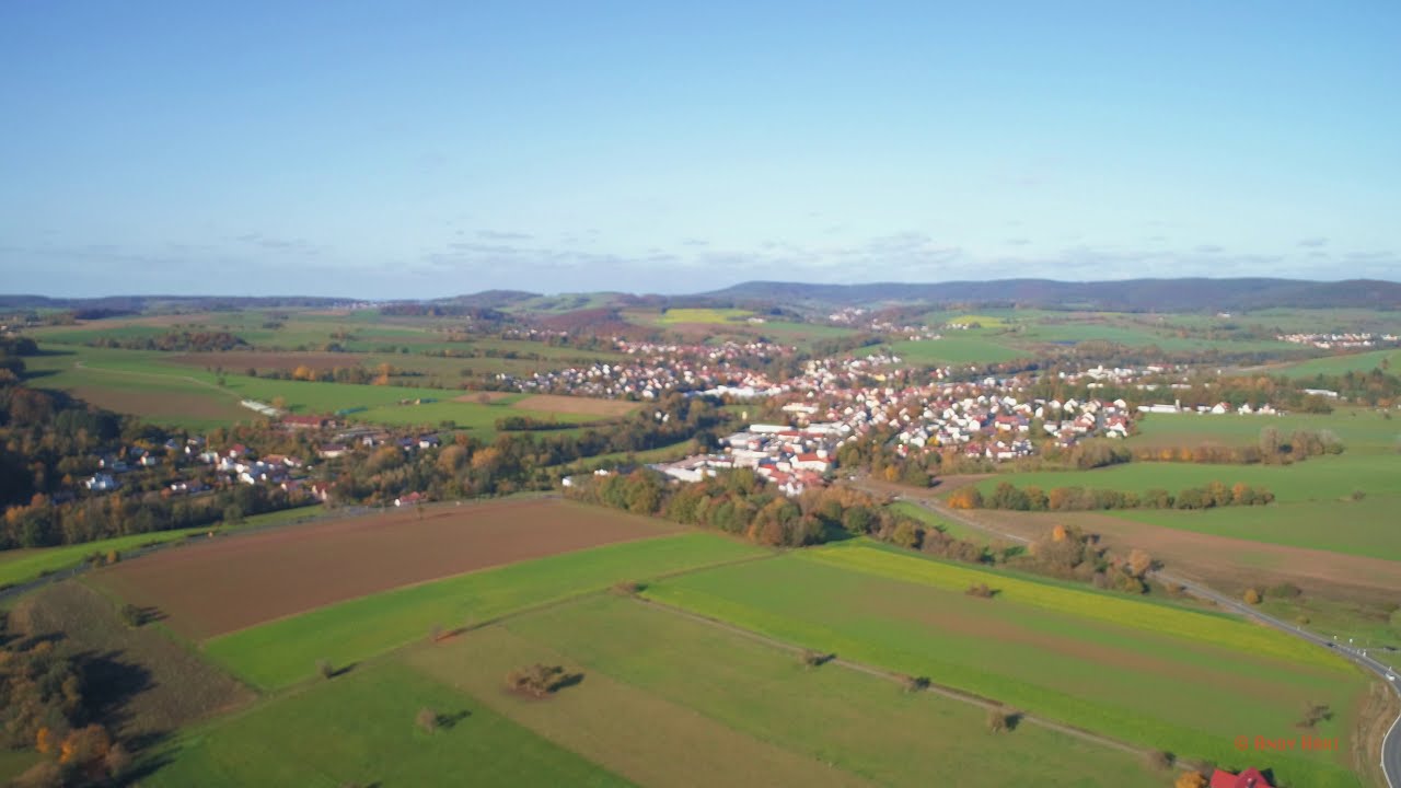 Kahlgrund from above early autumn