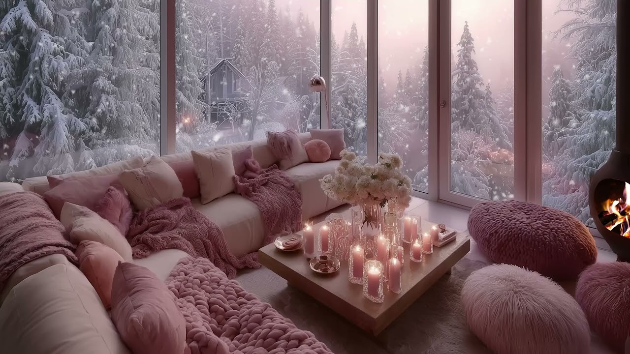 Moody Piano Crackling Fire Relaxing Instrumental Piano Fireplace Calm