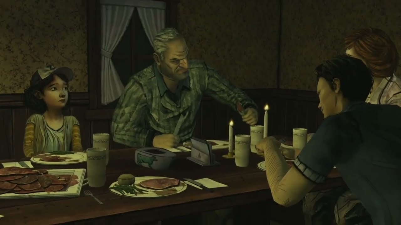 The Walking Dead Larry Eats Human Flesh