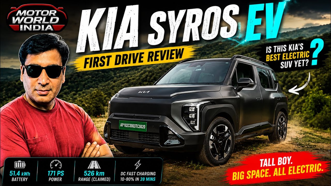 Kia Syros EV Drive Review | 526 KM Range, 171 PS&hellip; Nexon EV Se Better?