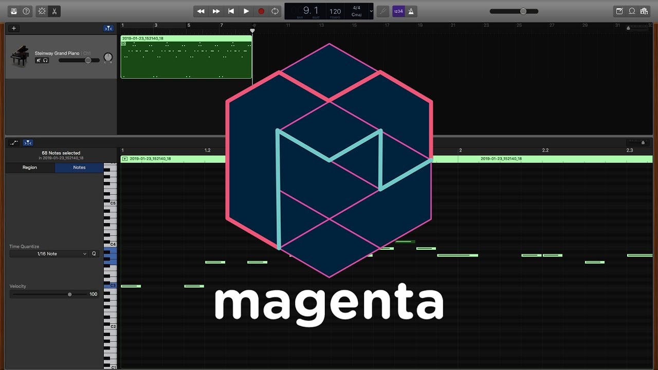 AI generated music with Python using Magenta for TensorFlow