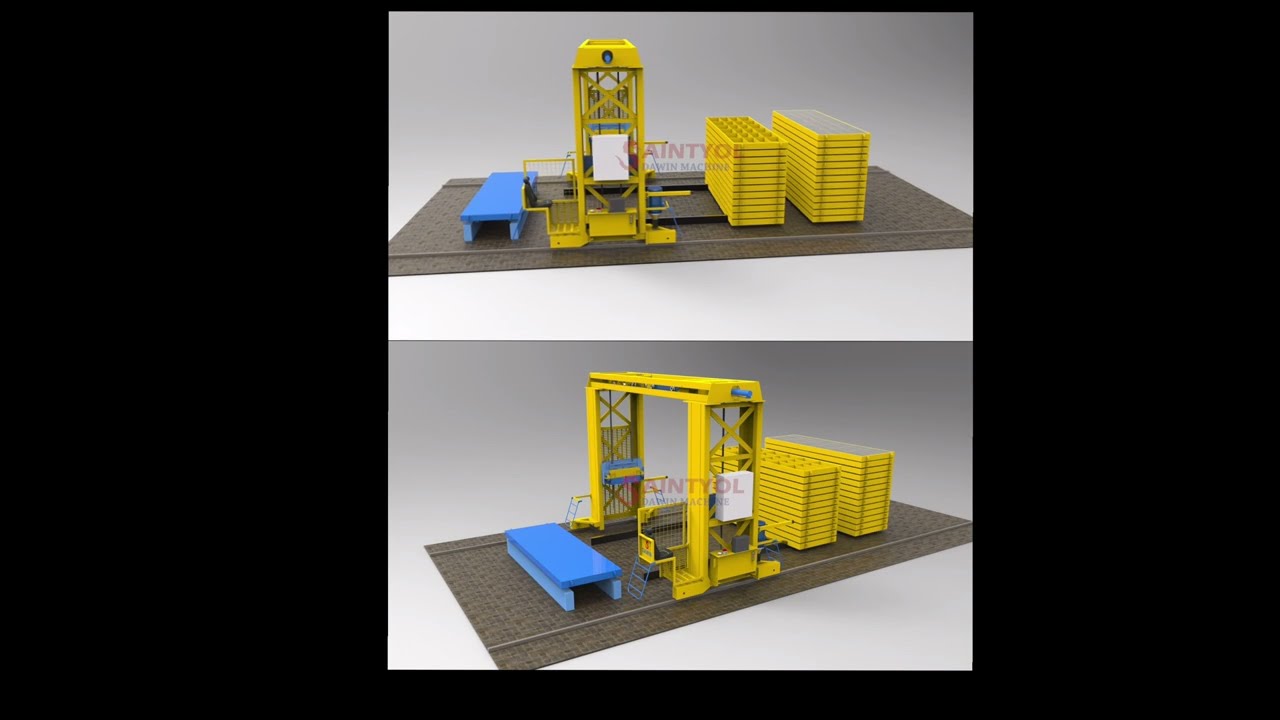 Precast concrete pallet handler #precastconcretechina