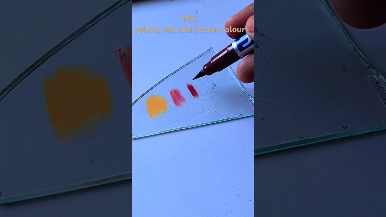 How to make skin colour with brush pen 😱😱