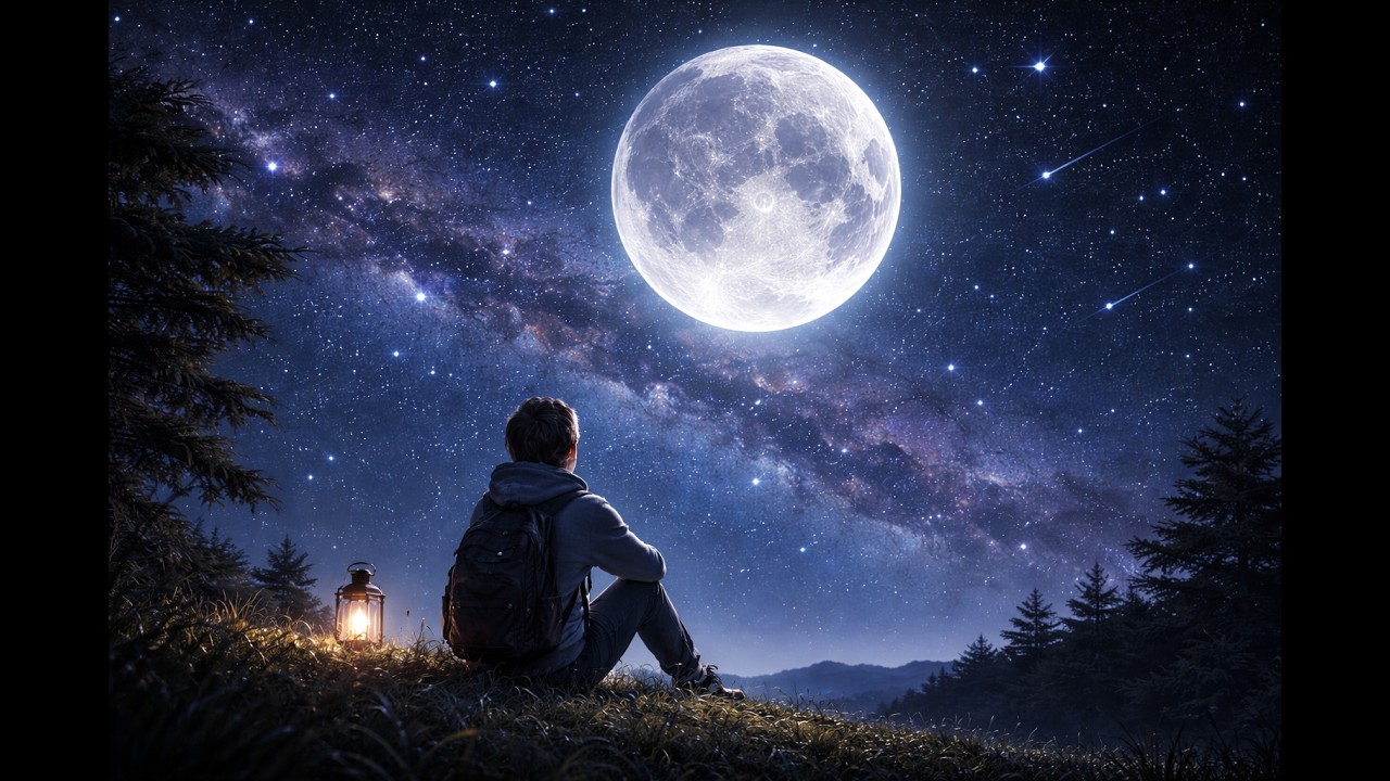 Moonlight Dream 🌙 Lofi Beats to Study & Relax | Space Night Chill Mix #lofi study #lofi chill sci fi