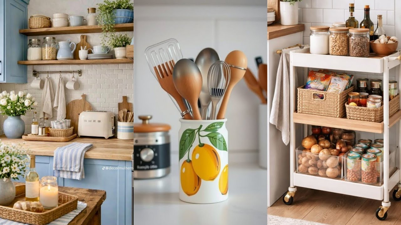100+ Space-Saving Kitchen Organization Ideas  Small Kitchen Hacks|Trends KitchenDecorating ldeas#diy