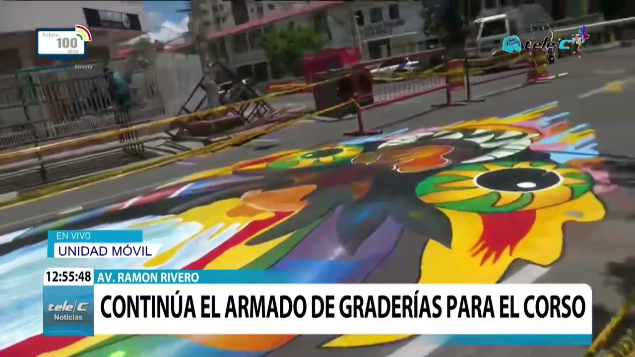 CONTINÚA EL ARMADO DE GRADERÍAS PARA EL CORSO.