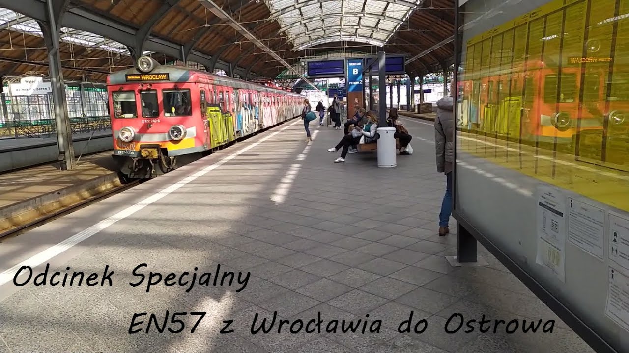 EN57 z Wrocławia do Ostrowa.  Specjal na 20 subskrybcji