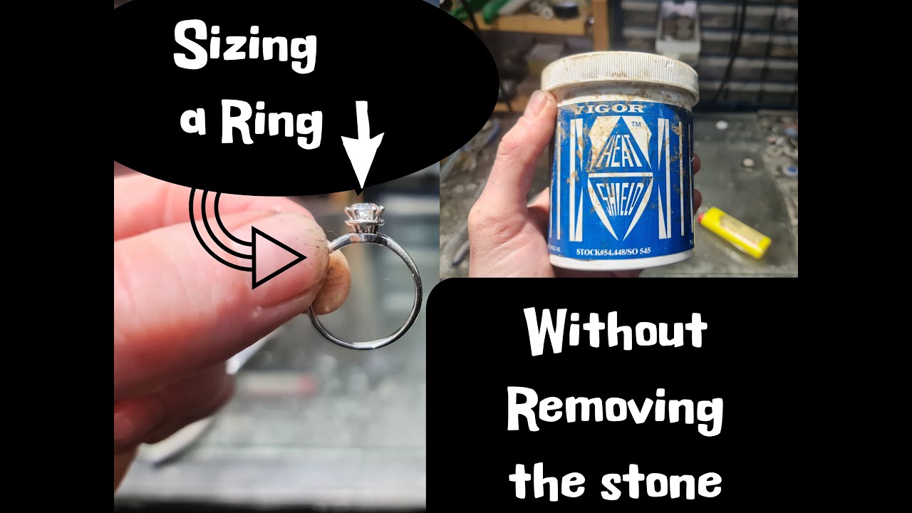 How to Size a Ring without Removing the Stone Using Heat Shield
