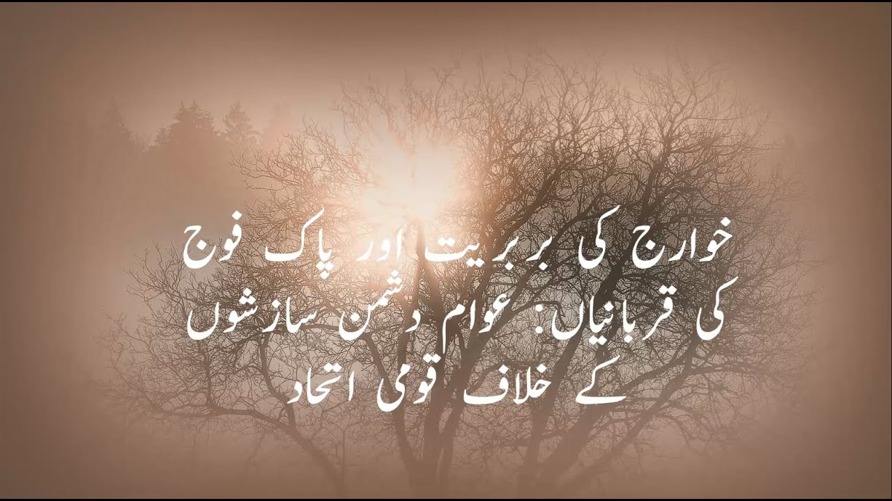 Honoring Pakistan Army&rsquo;s Sacrifices and National Unity Against Khawarij Brutality and Enemy Plots