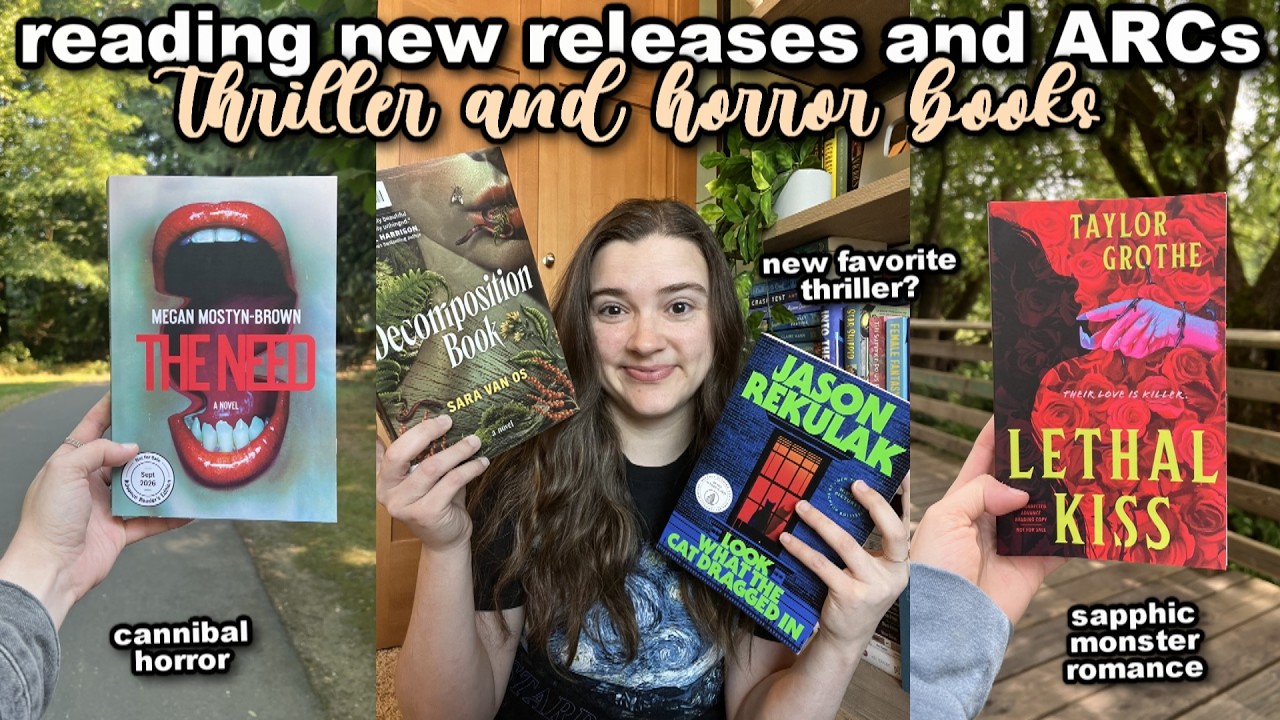 reading NEW thriller and horror books 🤯🔪 catching up on ARC's, new favorite [reading vlog]