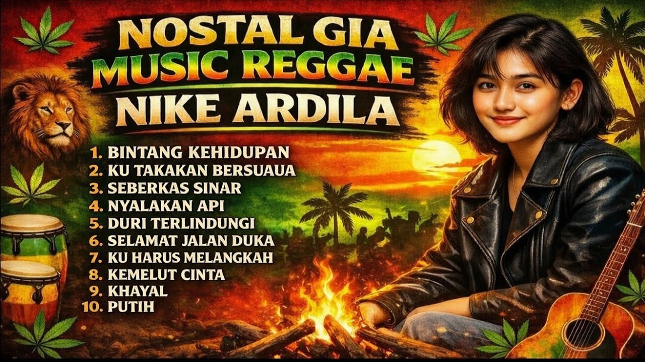 Top 10 musik reaggae nike ardila #viral  #lagureggaeindonesia  #reggae