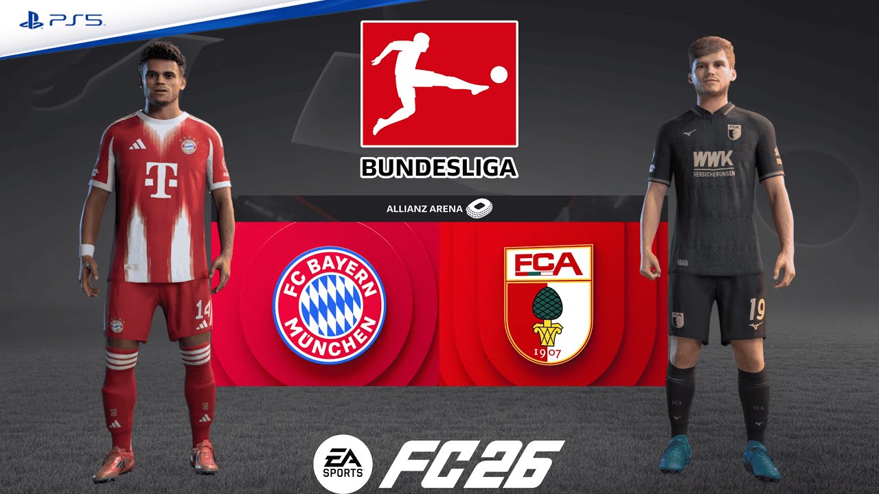 Bayern Munich v Augsburg | Bundesliga 25/26 Matchday 19 | Full Match | FC 26 - PS5™[4K]