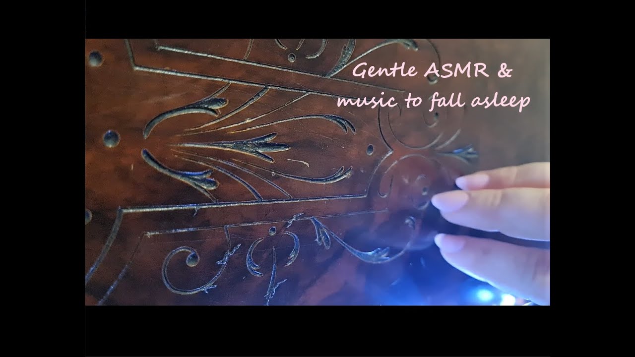 ASMR on an ANTIQUE PIANO (textured scratching, tapping, piano music in second half; soft spoken)