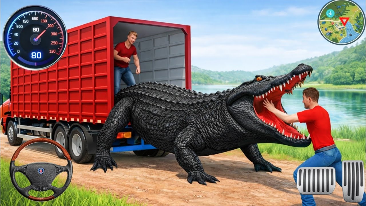 Animal Cargo Truck Driving Game 3D - Animal Transport Cargo Truck 2024 - Android Gameplay