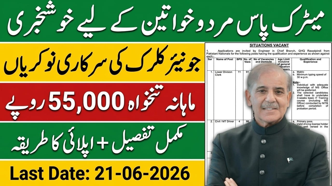 Military Engineering Services Jobs 2026 | MES Lower Division Clerk Jobs | Latest Jobs in Pakistan