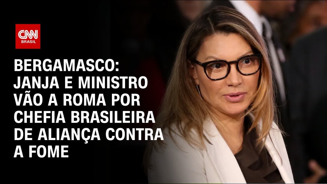 Bergamasco: Janja e ministro vão a Roma por chefia brasileira de Aliança contra a Fome | CNN 360°