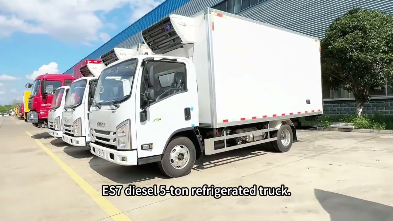 Isuzu ELF Diesel 5-Ton Refrigerated Truck, Isuzu 180 HP Engine