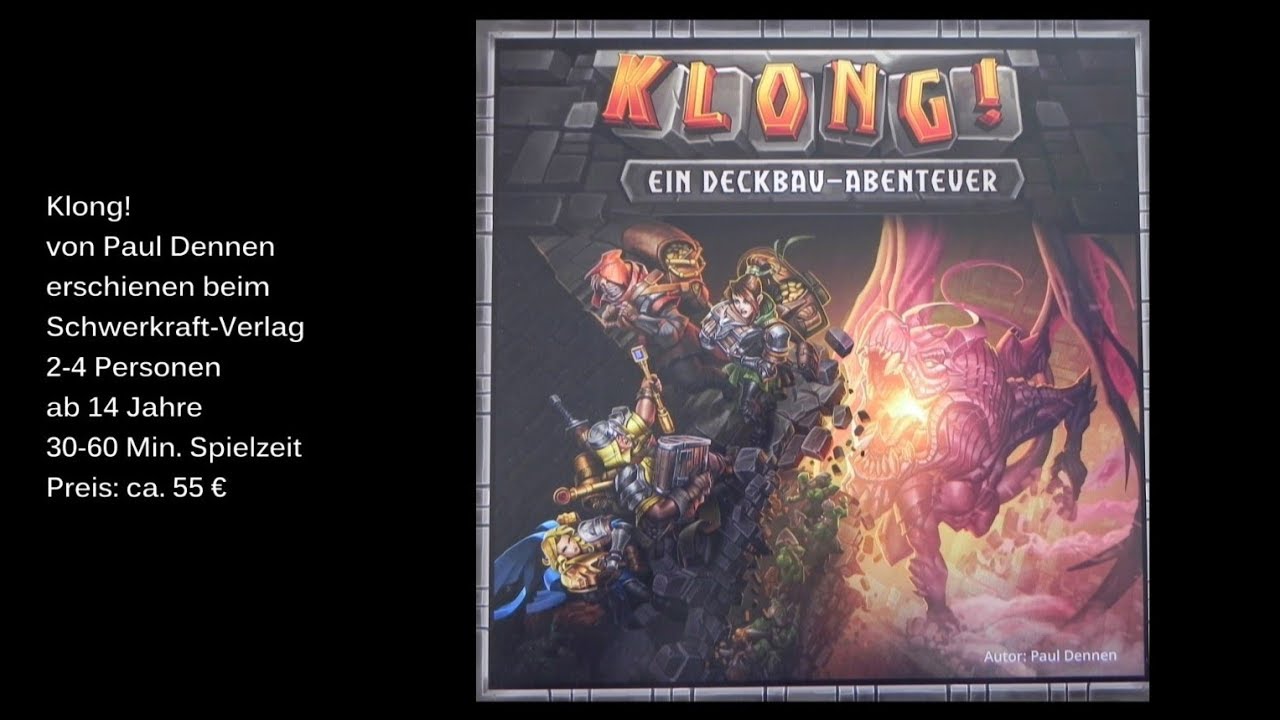 Klong! Ein Deckbau-Abenteuer vom Schwerkraft-Verlag - Review / Test - Die Brettspieltester