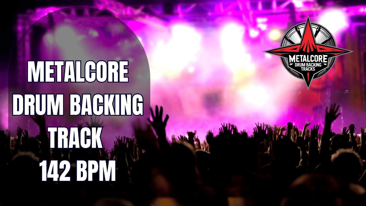 142 BPM Metalcore Drum Backing Track | Aggressive Mid-Tempo