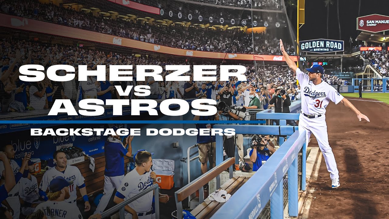 Max Scherzer Debuts vs Astros - Backstage Dodgers Season 8 (2021)