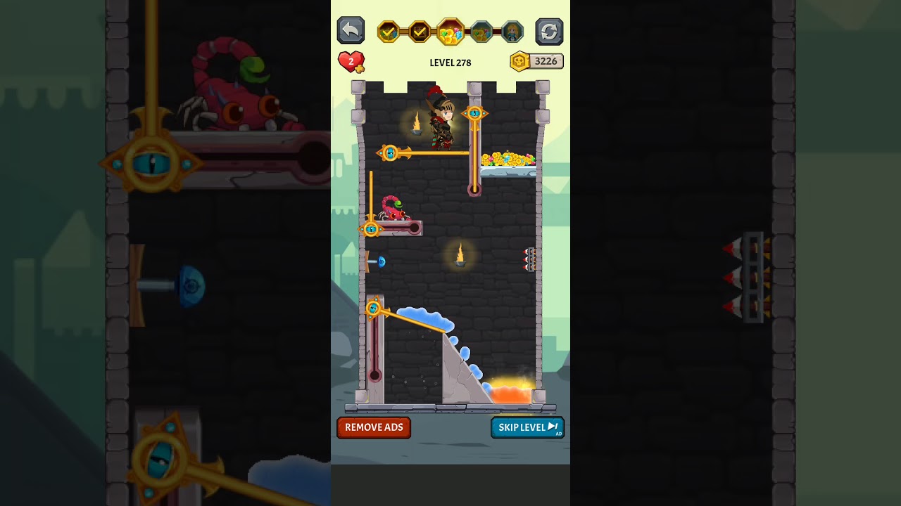 How to Loot - Pin Pull & Hero Rescue / Level 278 / Solution / Azura Global / Android iOS