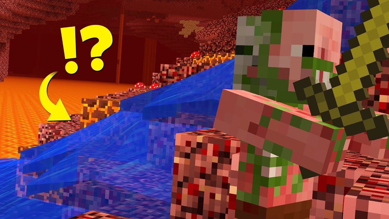WATER IN THE NETHER!? (Minecraft CHUNK ERROR)