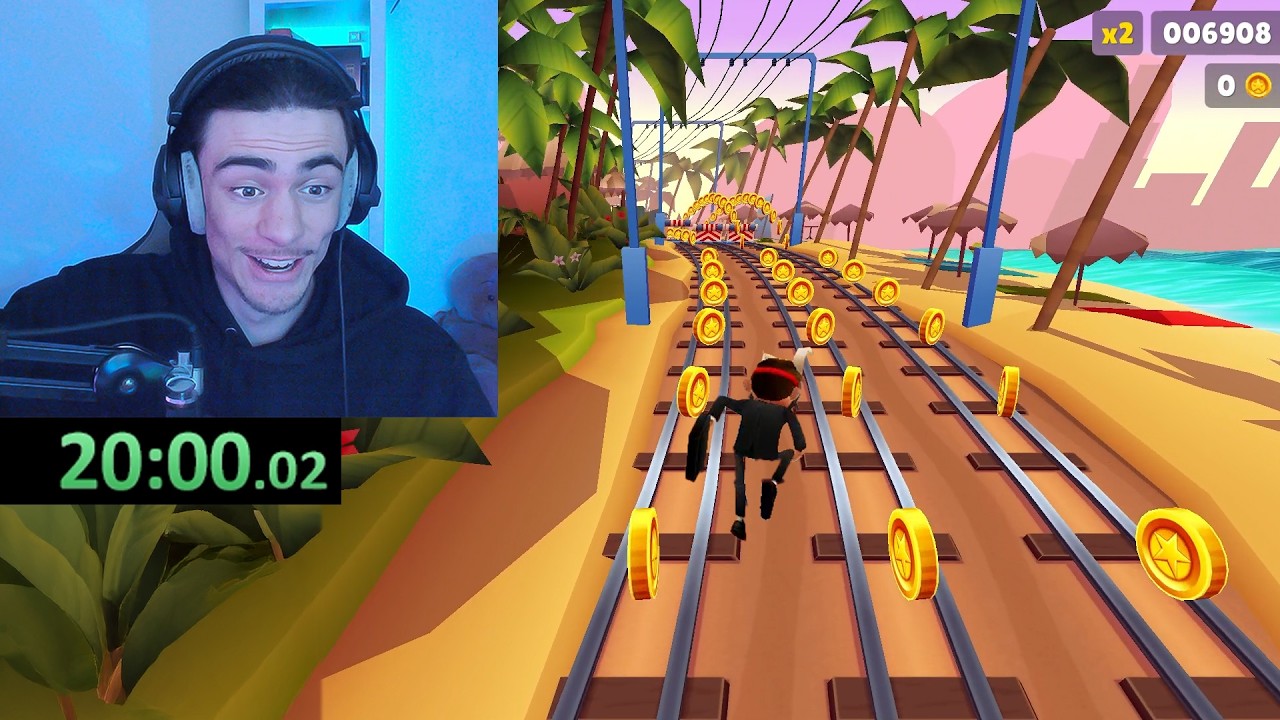 J'ai Enfin Fait 20 Minutes en NO COIN sur Subway Surfer (ou presque)