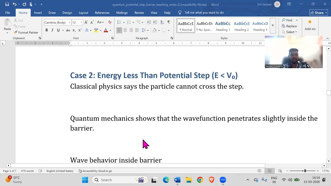 Engineering Physics Made Easy | Potential Step, Barrier & Quantum Tunneling