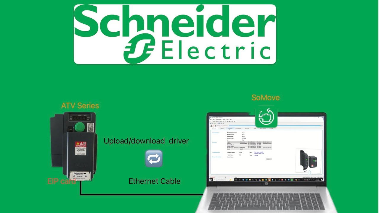 Upload  TCP/IP Schneider Driver using Somove Software