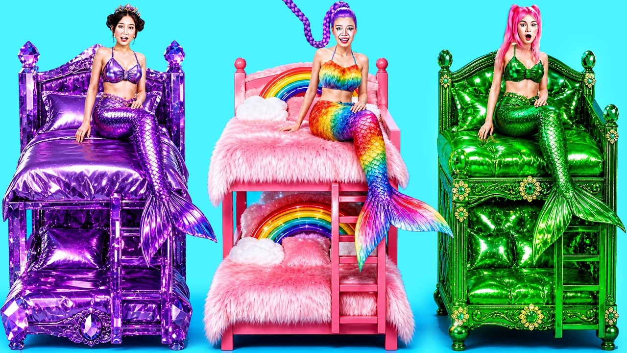 Huntrix From Mermaid Princess to Vampire Queen! Kpop Demon Hunter Huntrix Room Makeover