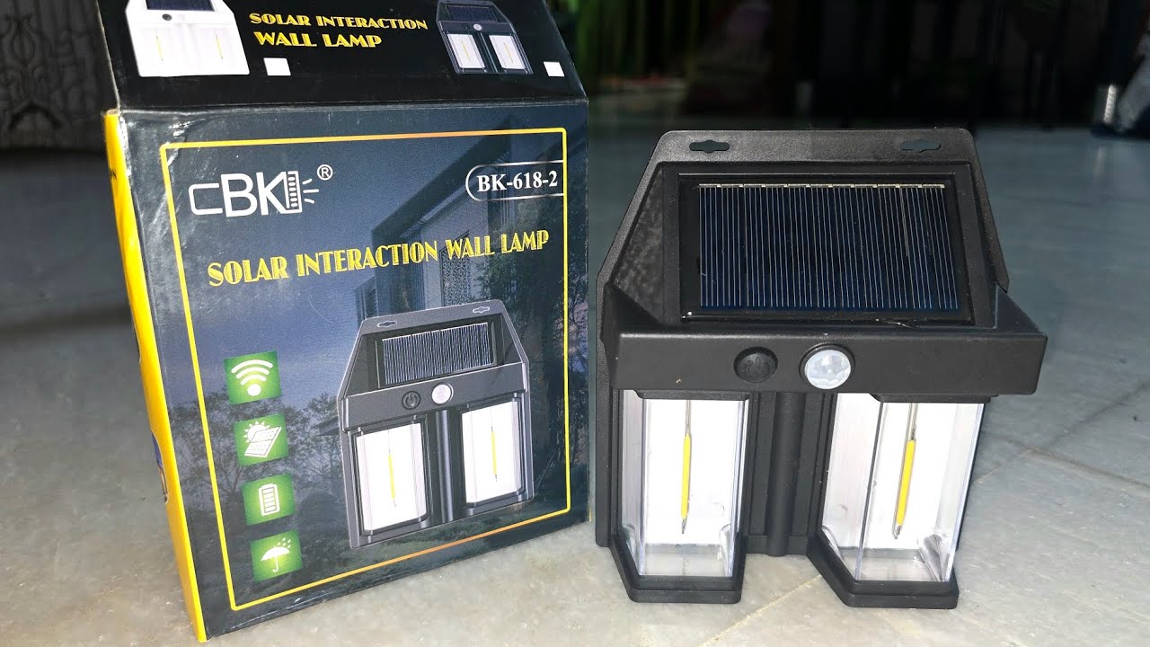 Solar Interaction Wall Lamp BK-618-2 High Power Solar Lamp With inbuilt Sensor | LED Solar Review