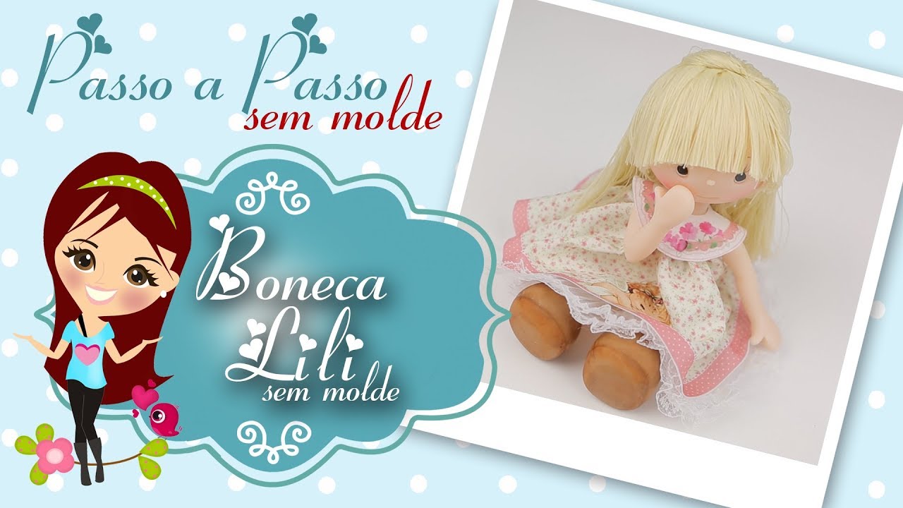 Boneca Lili de Biscuit - Passo a Passo SEM MOLDE - Bia Cravol