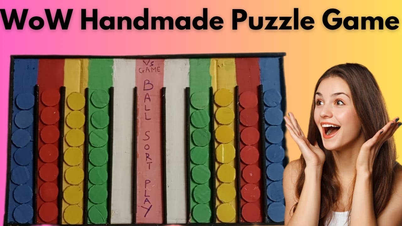 Handmade ball Sort Puzzle game making From west material  | Ball Sort Puzzle game kaise banaen