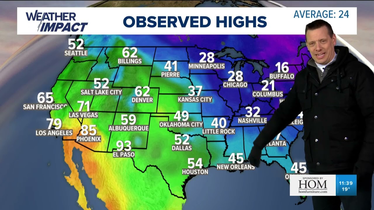 WEATHER: Temperatures dip behind our latest round of light snow