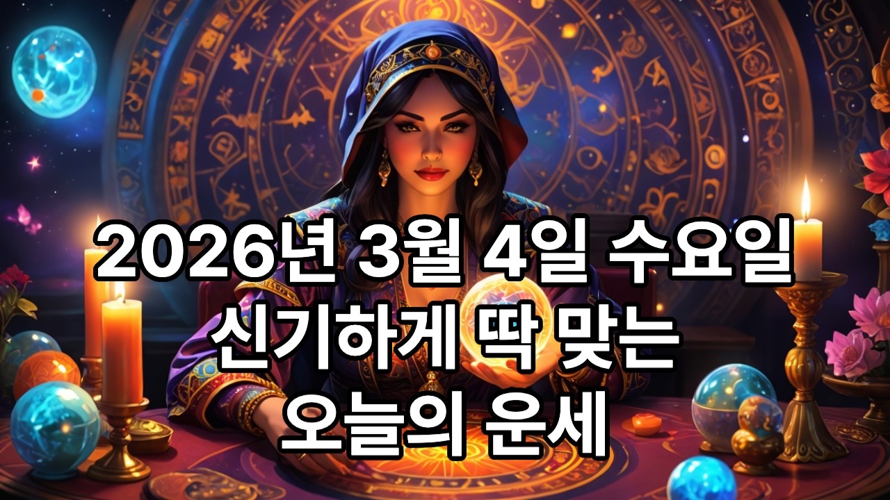 오늘의 운세 (2026년 3월 4일 수요일) #오늘의운세 #오늘의띠운세 #DailyHoroscope