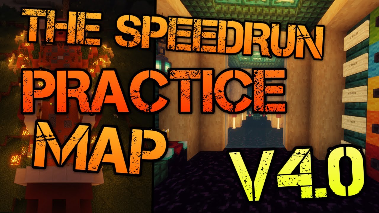 Speedrun Practice Map V.4 | Dark Mode End, Reworked One Cycle Practice and Crafting Practice