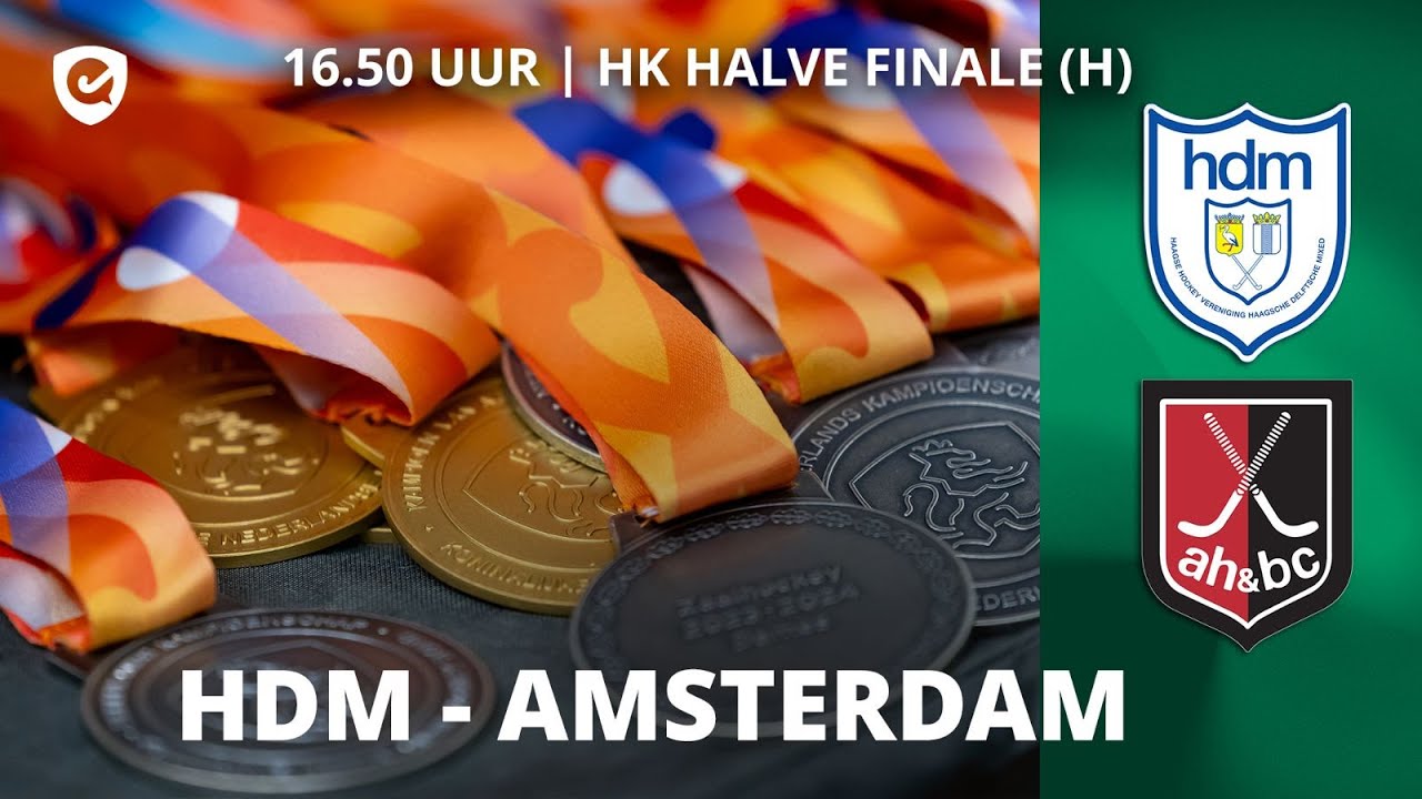 HALVE FINALE NK ZAAL | HK (H) 🏆 | HDM - Amsterdam | 𝐿𝐼𝑉𝐸 𝑉𝐴𝑁𝐴𝐹 16.50 𝑢𝑢𝑟